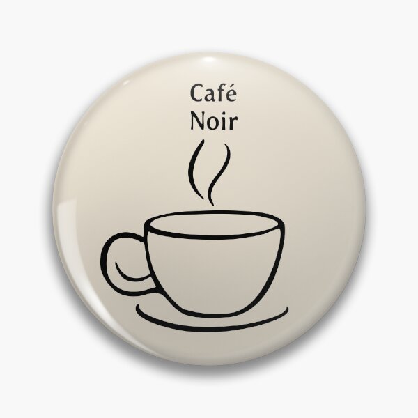 Item preview, Café Noir – Minimalist Black Coffee Art designed and sold by SteadyRolling.