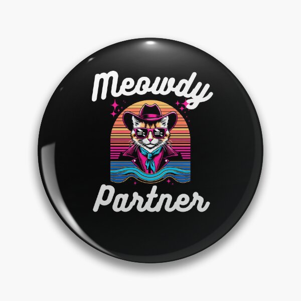 Item preview, Western Meowdy partner Funny cat cowboy humor retro designed and sold by snowry.