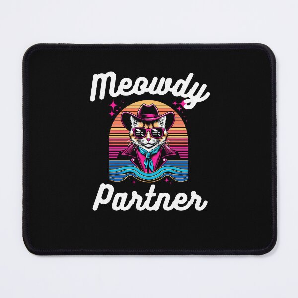 Item preview, Western Meowdy partner Funny cat cowboy humor retro designed and sold by snowry.