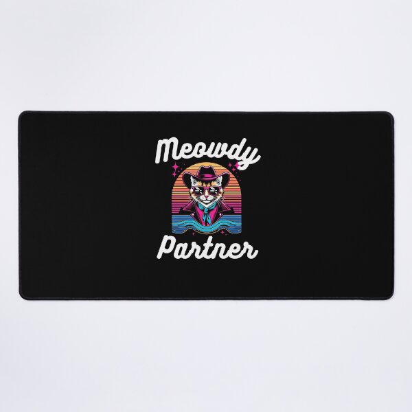 Item preview, Western Meowdy partner Funny cat cowboy humor retro designed and sold by snowry.
