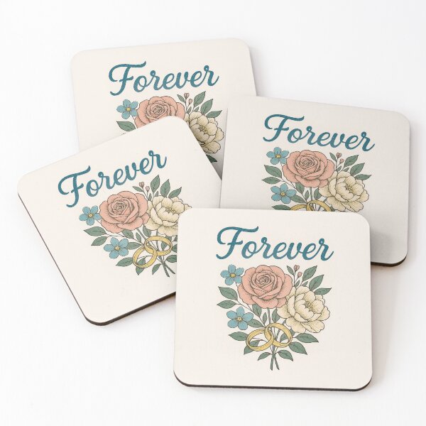 Item preview, Forever – floral design with wedding rings designed and sold by GabbyKI261.