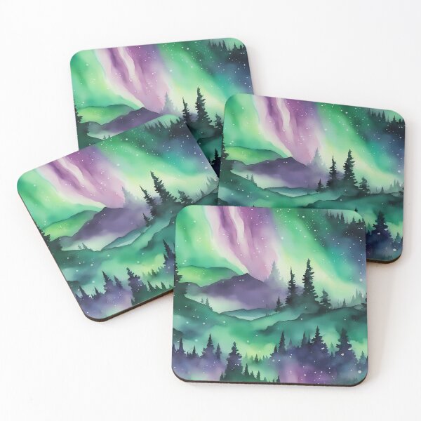 Item preview, Aurora over Forest designed and sold by CalmnessbyChoice.