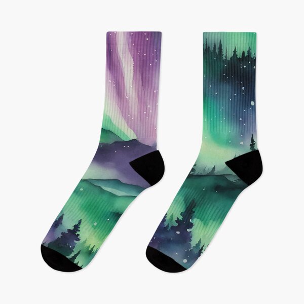 Item preview, Aurora over Forest designed and sold by CalmnessbyChoice.