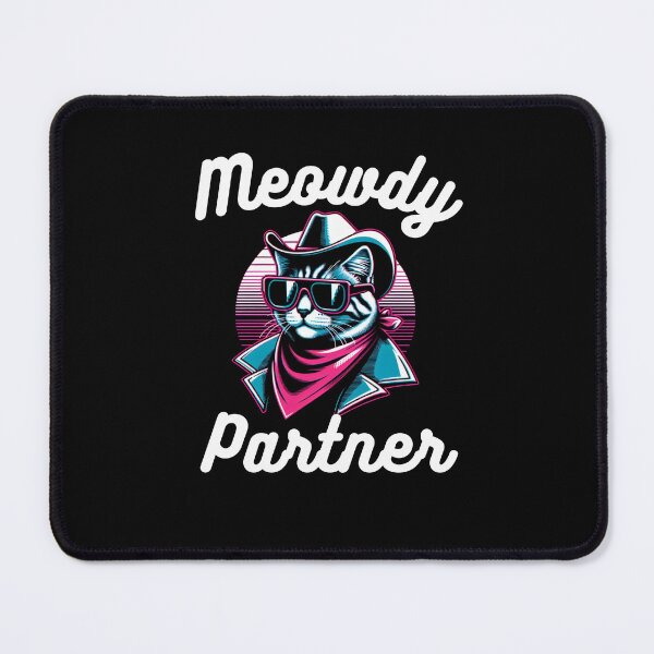 Item preview, Retro cat cowboy Western Meowdy partner Funny cat humor designed and sold by snowry.