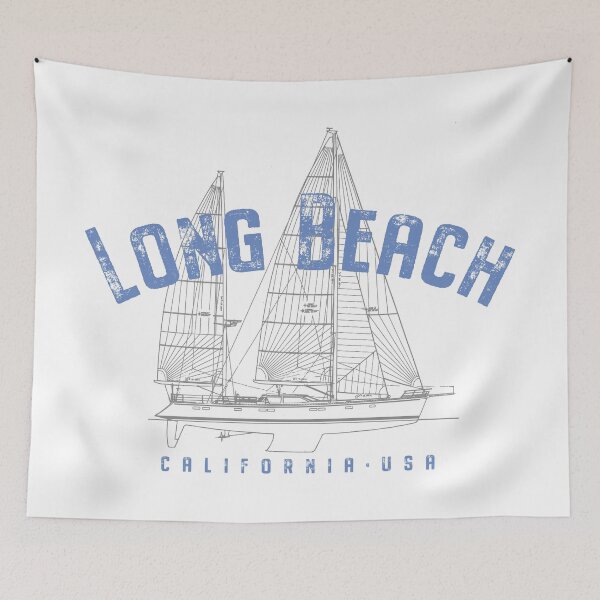Item preview, Long Beach California Nautical Sailing Design designed and sold by Futurebeachbum.