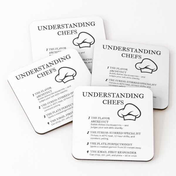 Item preview, Understanding Chefs – Funny Culinary Quotes for Kitchen Pros & Food Lovers designed and sold by PsyFlow35.