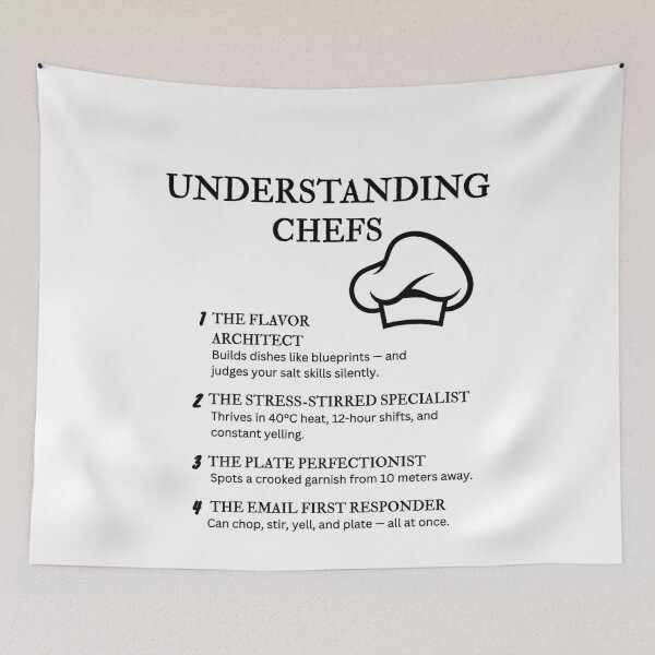 Item preview, Understanding Chefs – Funny Culinary Quotes for Kitchen Pros & Food Lovers designed and sold by PsyFlow35.