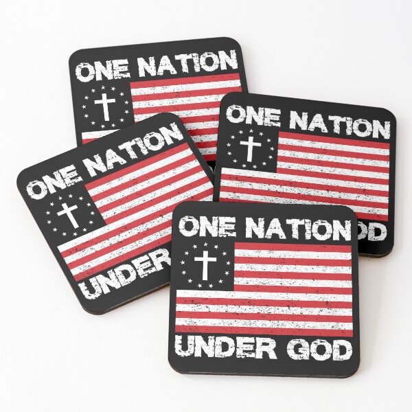 Item preview, One Nation Under God Cross Flag designed and sold by DarylWelsh2024.