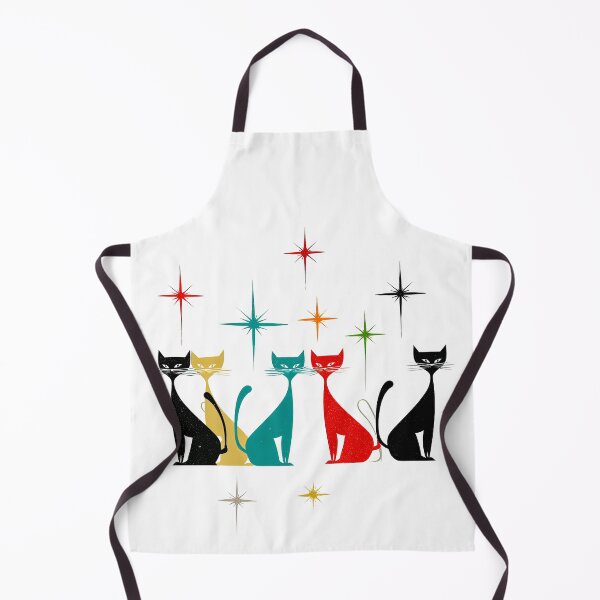 Item preview, Retro Atomic Cats – Mid-Century Modern Starburst Cat Art designed and sold by Kybruno's Creations.