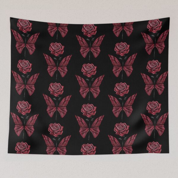 Item preview, Scarlet Butterfly with roses Concept Art (Version 1) designed and sold by Scarlet Swan.