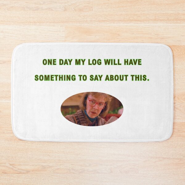 Item preview, Twin Peaks: "One day my log will have something to say about this." (version with photo) designed and sold by Epic-quotes.