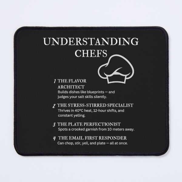 Item preview, Black – Understanding Chefs – Funny Culinary Quotes for Kitchen Pros & Food Lovers designed and sold by PsyFlow35.