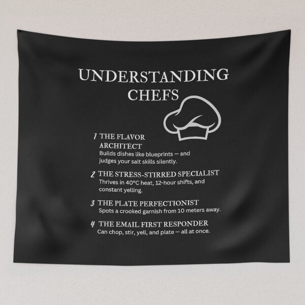 Item preview, Black – Understanding Chefs – Funny Culinary Quotes for Kitchen Pros & Food Lovers designed and sold by PsyFlow35.
