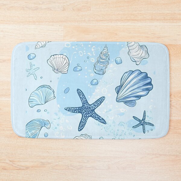 Item preview, Ocean Breeze - Cute Starfish & Seashell Pattern Design designed and sold by OmniArtStudio.