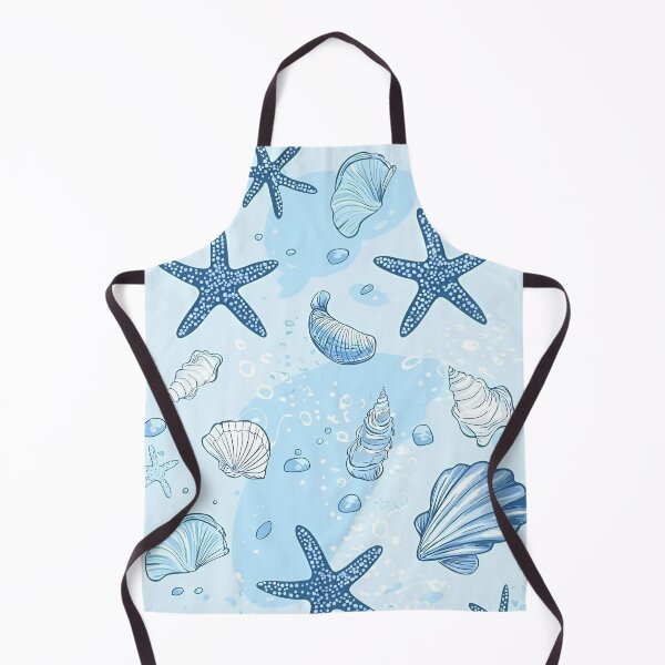 Item preview, Ocean Breeze - Cute Starfish & Seashell Pattern Design designed and sold by OmniArtStudio.