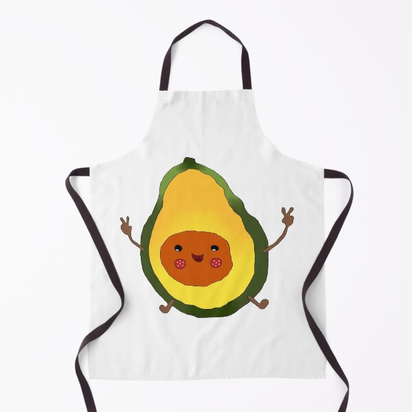 Item preview, Happy Avocado Cartoon Character with Playful Expression and Arms Raised designed and sold by sigoisette.