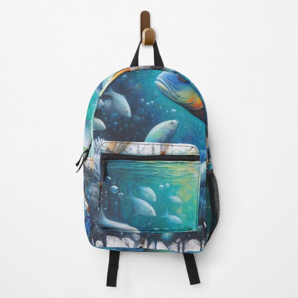 Item preview, Underwater Fish & Coral in an Aquarium paintings designed and sold by NadineMay.