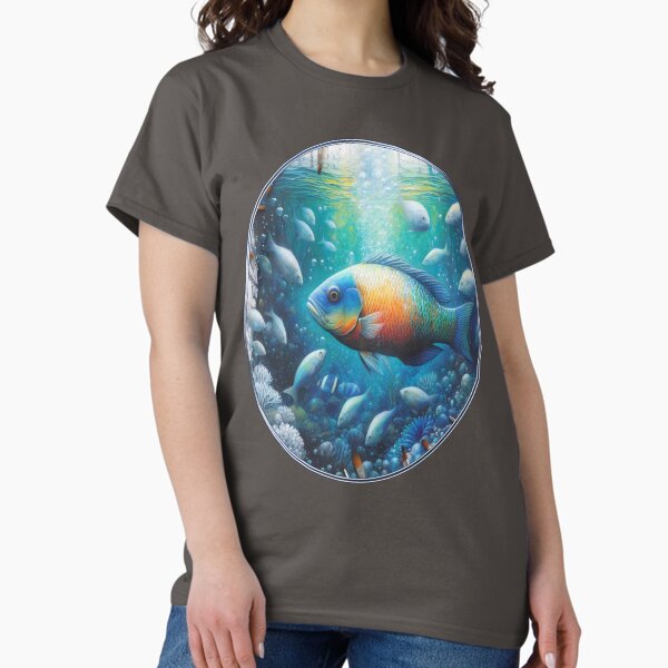 Item preview, Underwater Fish & Coral in an Aquarium paintings designed and sold by NadineMay.