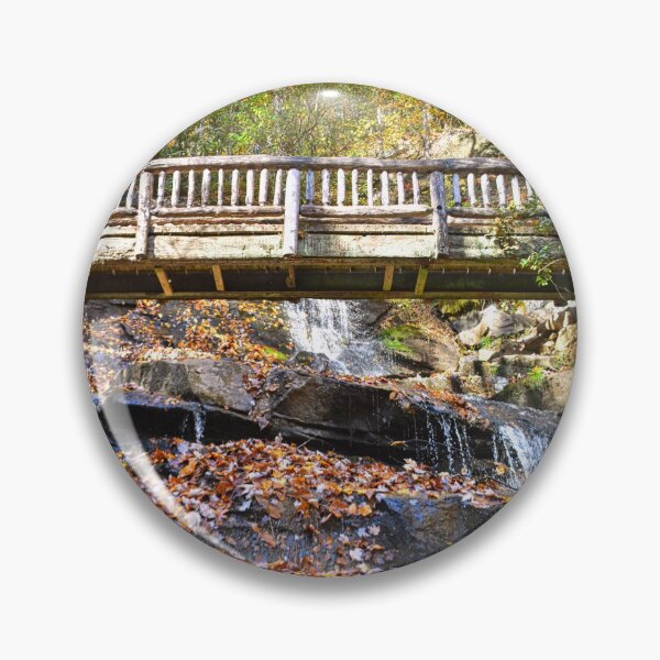 Item preview, Hiking Through The Falls At Juney Whank Falls North Carolina Vertical designed and sold by LisaWootenPhoto.