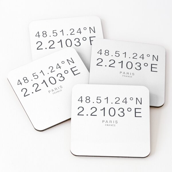 Item preview, Paris coordinates designed and sold by dudaoliveira.art.