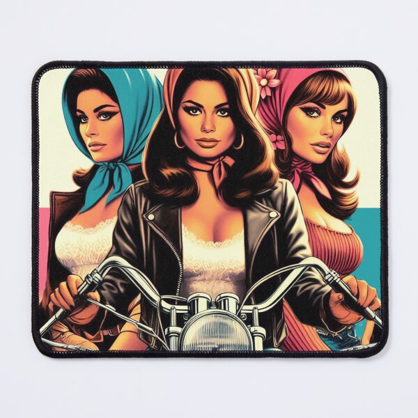 Item preview, Retro Biker Girls designed and sold by PulpVintage.