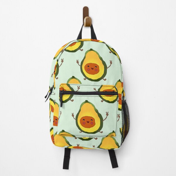 Item preview, pattern Happy Avocado Cartoon Character with Playful Expression and Arms Raised designed and sold by sigoisette.