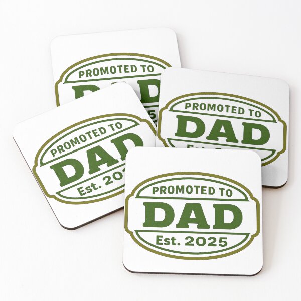 Item preview, Promoted to Dad Badge Est 2025 designed and sold by Messy Pressy.