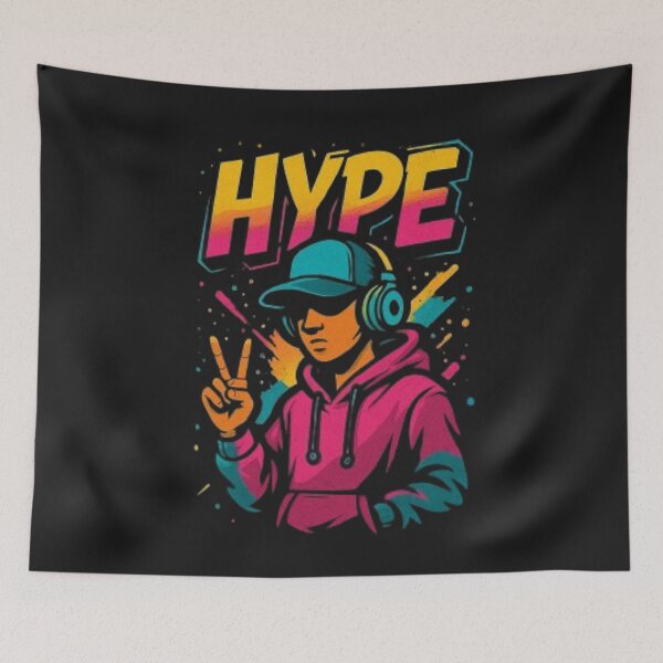 Item preview, Hype-Boy with hoodie and headphones designed and sold by HatiySkoll.