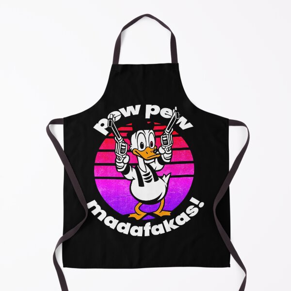 Item preview, Pew Pew Madafakas! Unique Boss Duck illustration for dark background designed and sold by PixelPunny.