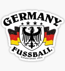 Germany Fussball Established 1874 Sticker
