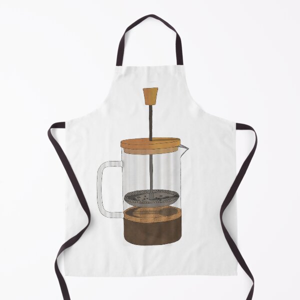 Item preview, Illustrated French Press Coffee Maker Isolated on White Background designed and sold by sigoisette.