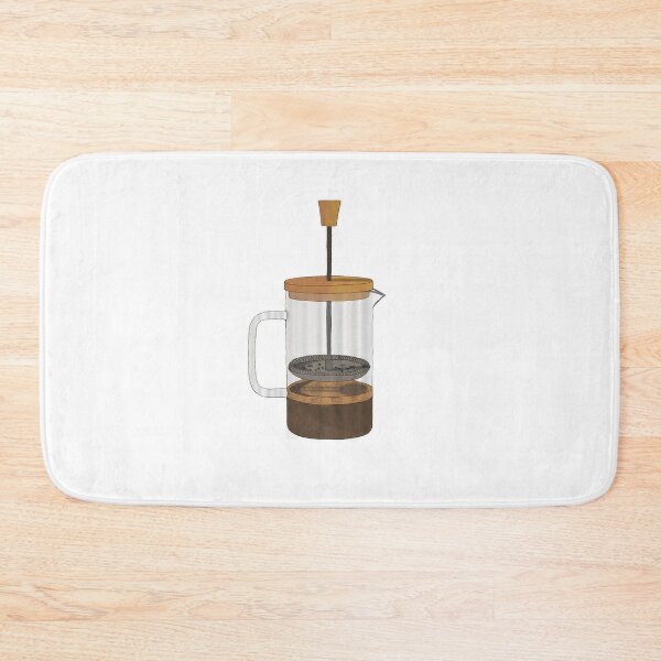 Item preview, Illustrated French Press Coffee Maker Isolated on White Background designed and sold by sigoisette.