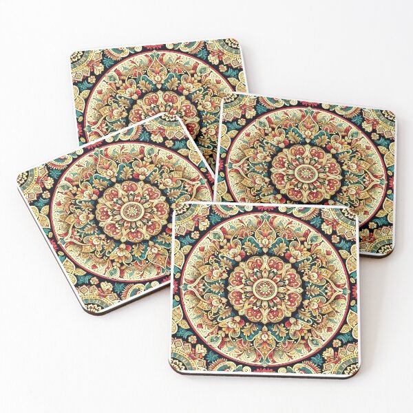 Item preview, Seamless Persian Floral Repeating Tile Wallpaper Pattern designed and sold by ZeptepiPatterns.