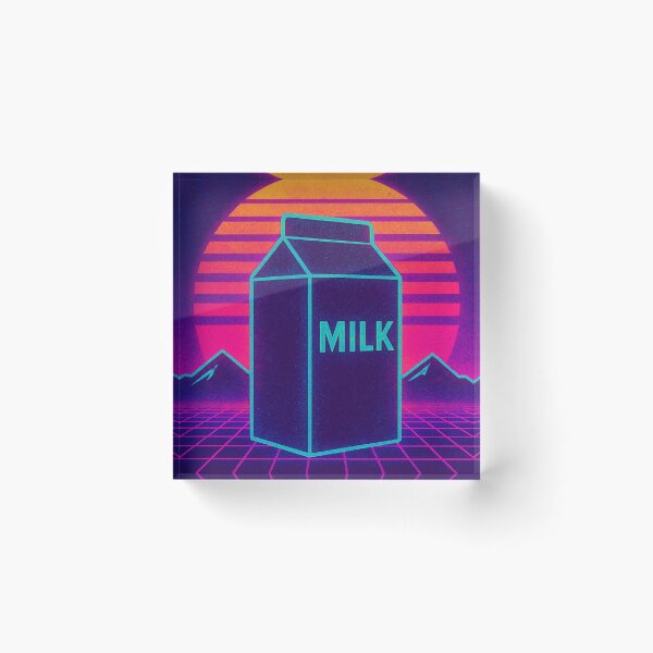 Item preview, Retro Milk Carton Vaporwave 80s Synthwave Aesthetic Design designed and sold by JackCurtis1991.