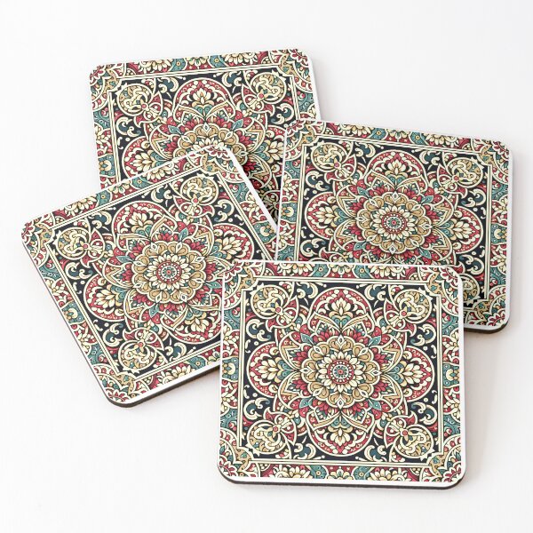 Item preview, Seamless Persian Floral Repeating Tile Wallpaper Pattern designed and sold by ZeptepiPatterns.