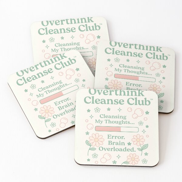Item preview, Overthink Cleanse Club” – Soft Parody Self-Care Tee for Burnout Brains designed and sold by Laugh & Rewind .