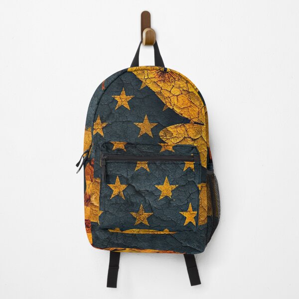 Item preview, Cracked Unity – Bee and Blossoms over the Flag designed and sold by BasajaunStudio.