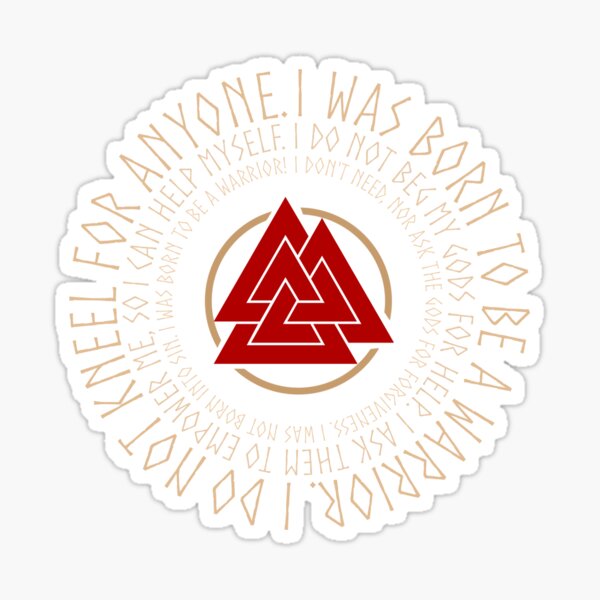 I was born a warrior Sticker