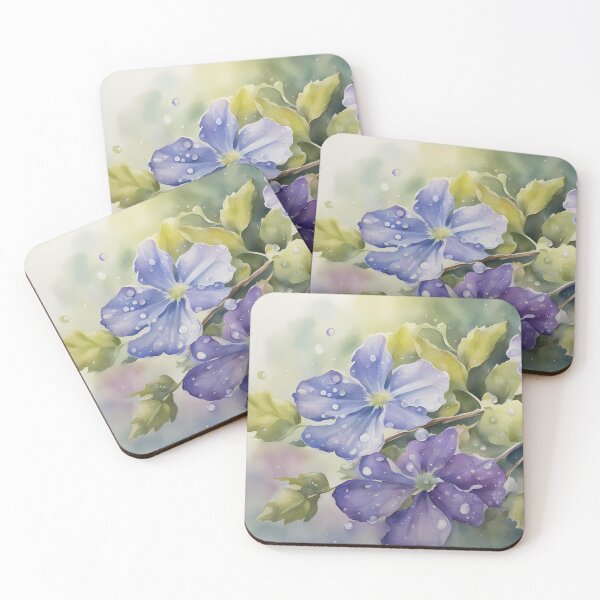 Item preview, Purple Flowers in Rain designed and sold by CalmnessbyChoice.