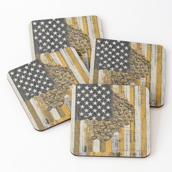 Item preview, Sweet Resistance – Honeycomb and Stars designed and sold by BasajaunStudio.