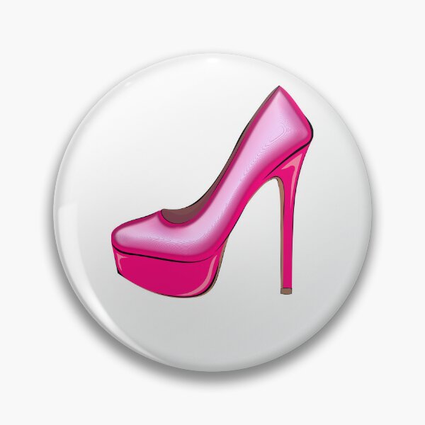 Item preview, Pink Stiletto with pink high heel on white background designed and sold by DesignsByMadiha.