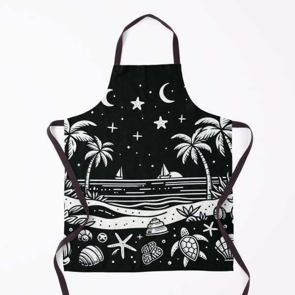 Item preview, Minimalist Tropical Beach – Vector Line Style AI Art for Travel & Beach Lovers | Perfect for Apparel & Accessories designed and sold by knalpot-design.