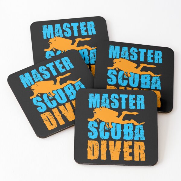 Item preview, Master Scuba Diver Retro Scuba Diving Art designed and sold by Back2Collage.