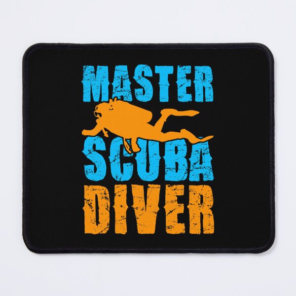 Item preview, Master Scuba Diver Retro Scuba Diving Art designed and sold by Back2Collage.