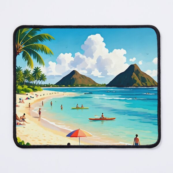Item preview, Lanikai Beach: Turquoise Waters of Hawaiian Paradise designed and sold by LSVart.