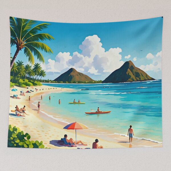 Item preview, Lanikai Beach: Turquoise Waters of Hawaiian Paradise designed and sold by LSVart.