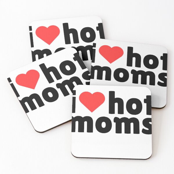 Item preview, I ❤️ Hot Moms – Cheeky and funny statement shirt designed and sold by iTzTreS.