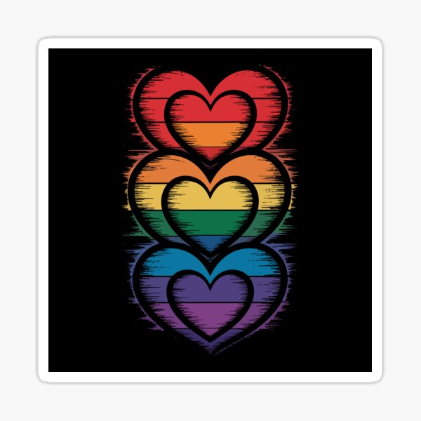 Item preview, rainbow hearts designed and sold by jkrphoto.