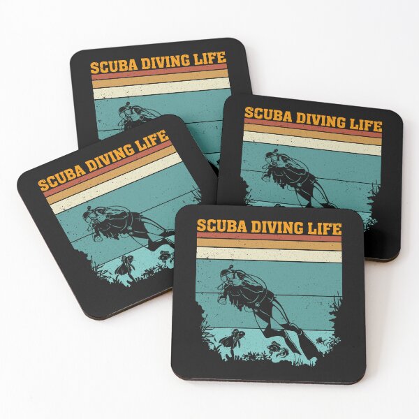 Item preview, Scuba Diving Life Retro Scuba Diving Art designed and sold by Back2Collage.