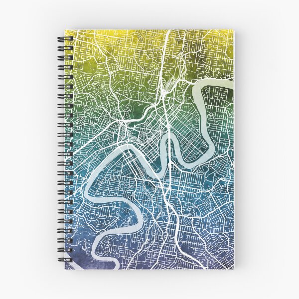 Item preview, Brisbane Australia City Map designed and sold by ArtPrints.